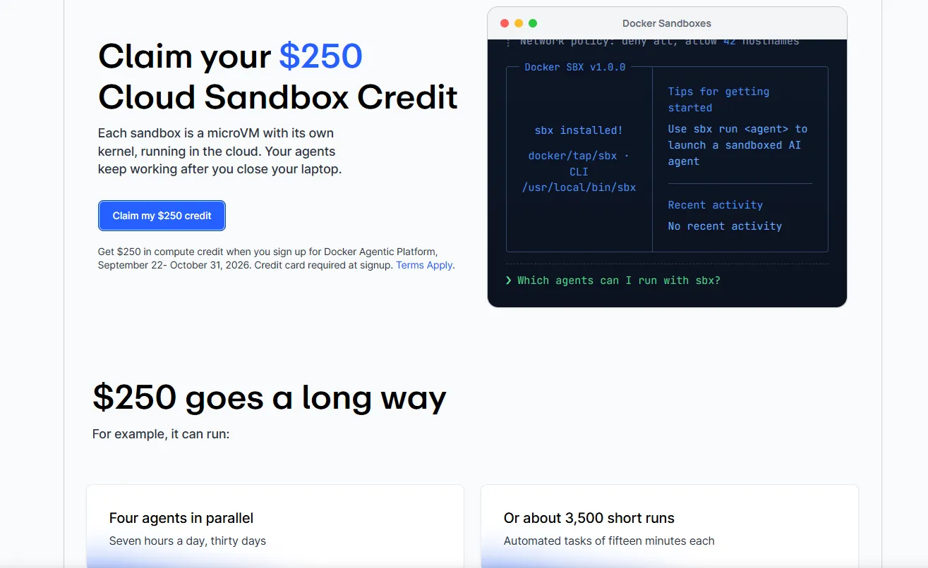 Nhận $250 Docker Cloud Sandbox1.png